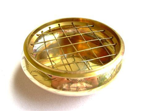 Brûle encens plat rond