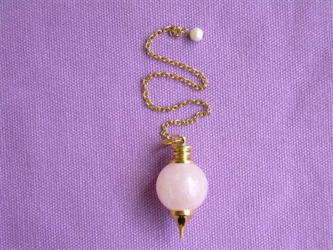 Pendule Séphoroton En Quartz Rose