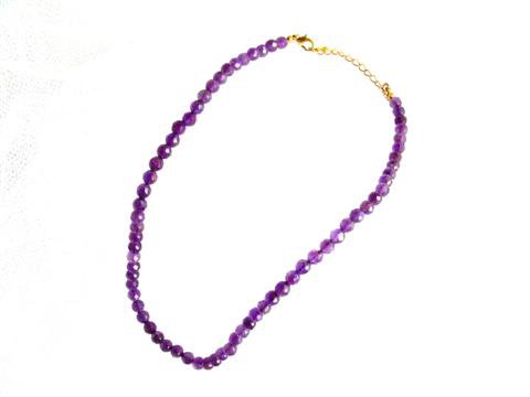 Collier Améthyste à Facettes