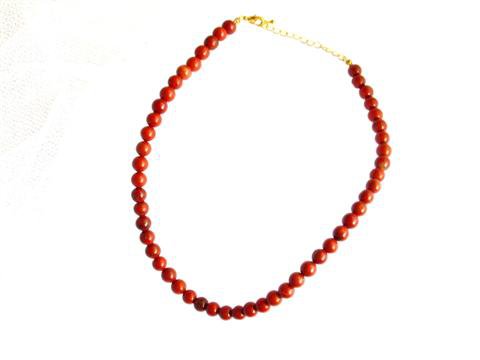 Collier Jaspe Rouge