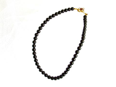 Collier Onyx Noir 46 cm